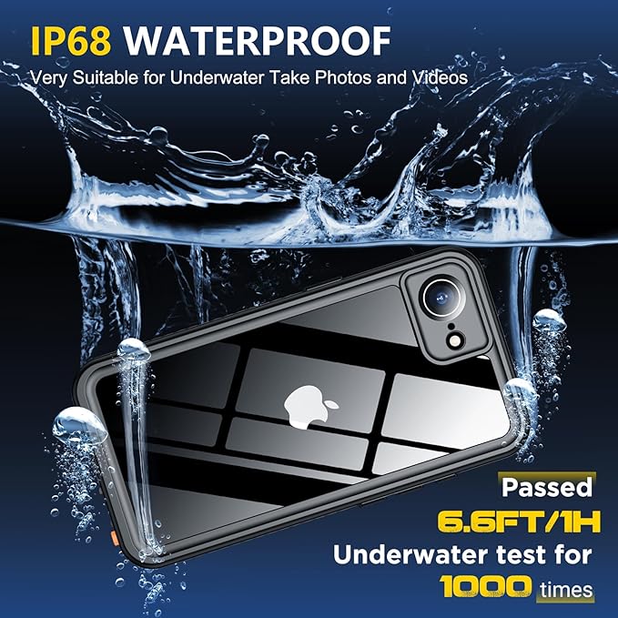 SPIDERCASE for iPhone 16e Case/iPhone 17e Case Waterproof, Built-in Screen & - Image 3