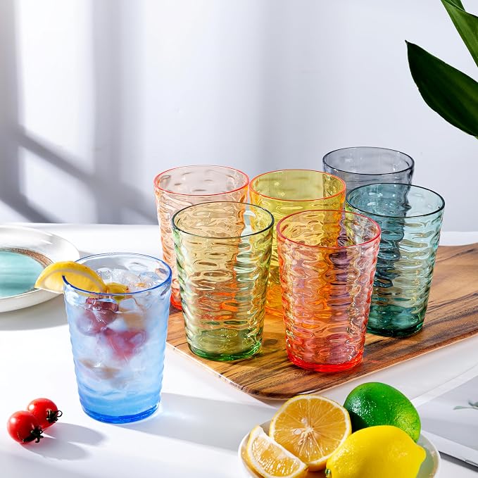 14-ounce Plastic Tumblers, Acrylic Drinking Glasses, Shatter-Proof, - Image 4