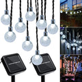 Outdoor Solar String Lights, 2x46FT 66LED 8Modes Crystal Solar Powered by Unknown