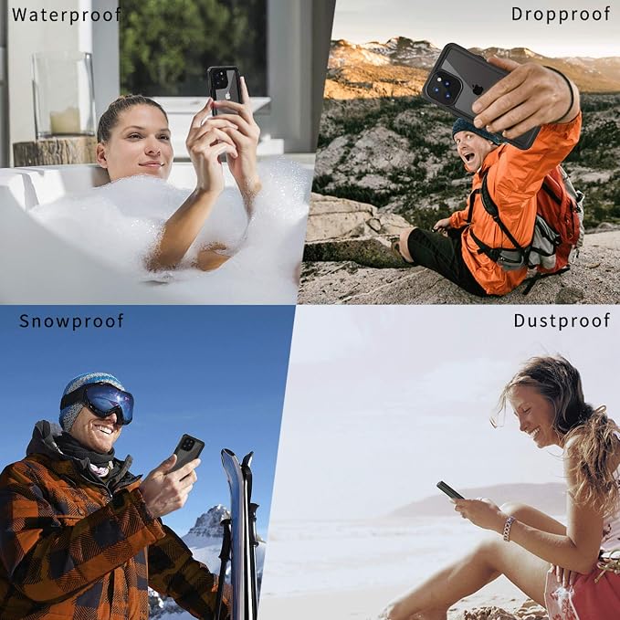 Lanhiem for iPhone 12 Case, Waterproof Dustproof Shockproof Case - Image 8