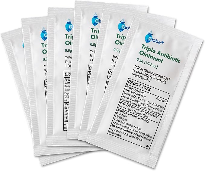 Globe Triple Antibiotic Ointment 0.9g Single Packet, First Aid Kit - Image 4