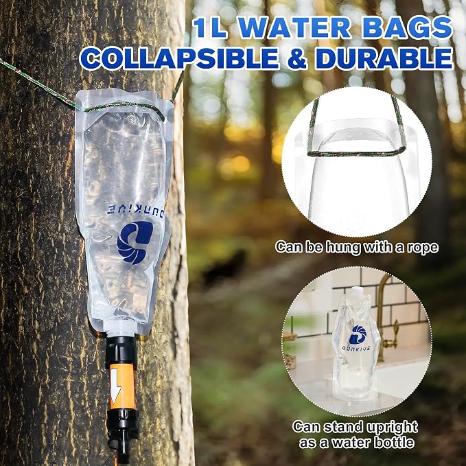 1L Collapsible Water Filter Bags and Water Filter Coupling Kit Compatible - Image 6