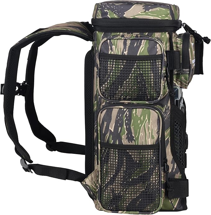 Evolution Fishing Drift Series Tackle Backpack, Outdoor Rucksack w/ 6 Fishing - Image 7