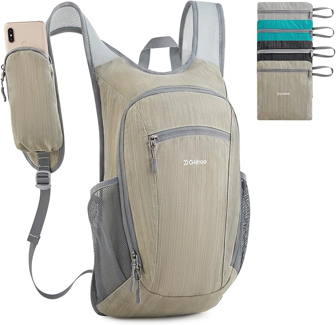 G4Free 15L Hiking Daypack Lightweight Travel Backpack Packable Outdoor Casual by G4Free
