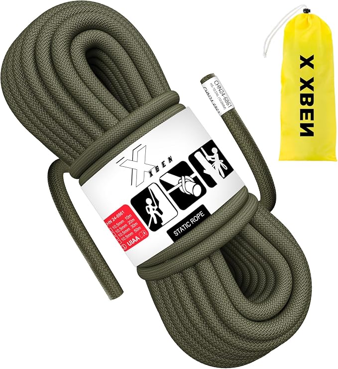 X XBEN Outdoor Climbing Rope 10M 20M 30M 50M 70M 152M 352M Static Rock Climbing by XXBEN