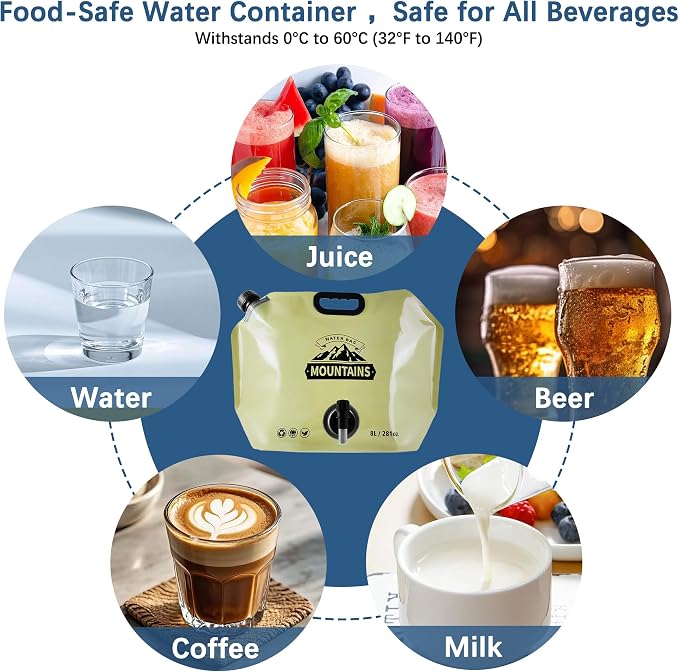 Water Jug Camping 2.1 Gallon Collapsible - Image 4