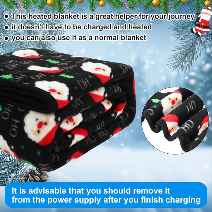 Riakrum 12V Car Heated Blanket for Cold - Image 5