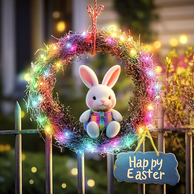 Dazzle Bright 300 LED Easter String Lights, 100 FT Colorful Connectable - Image 5