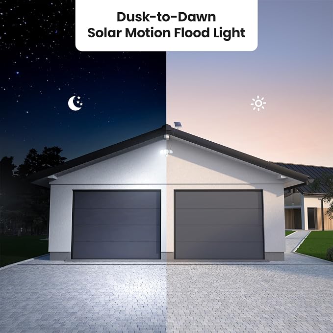 Feit Electric Outdoor LED Triple Head Solar Security Flood Lights - Image 5