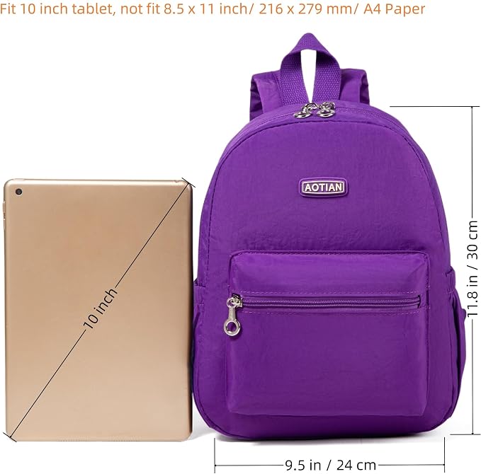 AOTIAN Mini Lightweight 11.8 Inch Backpack Durable Travel Hiking Women and - Image 3