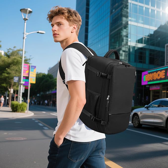 Beraliy Travel Backpack for Men Women, Carry On Backpack, 16 Inch Laptop - Image 2