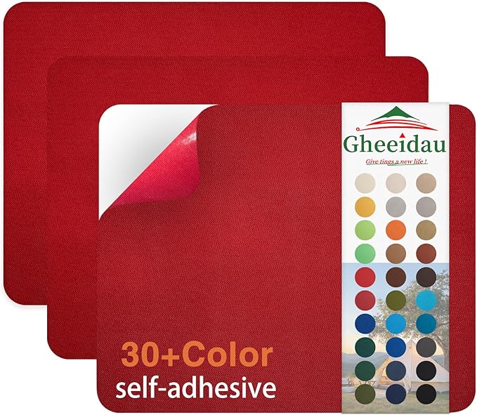 Gheeidau Canvas Repair Patch 9×11 Inch 3Pcs Waterproof Self-Adhesive Fabric by Givethingsanewlife