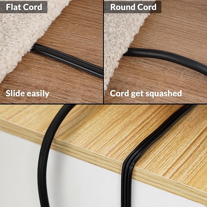 Elecan Flat Plug Extension Cord 4 Ft 2 Pack - Image 4
