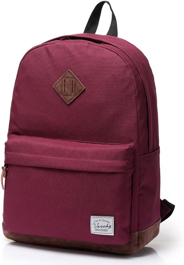 Backpack for Men Women, VASCHY Classic Water-resistant Lightweight Travel by Vaschy