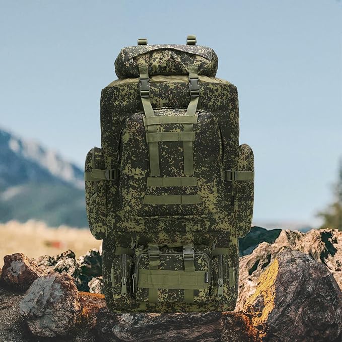 King'sGuard 100L Camping Hiking Backpack Molle Rucksack Military Camping - Image 6