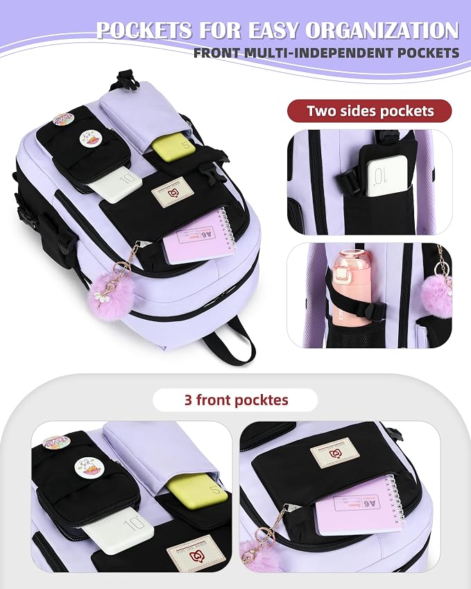 Hidds Laptop Backpacks 15.6 Inch School Bag Elementary Middle High College - Image 4