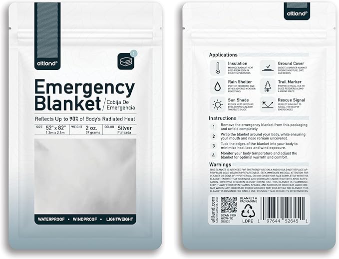 Altland 25 Pack of Emergency Blankets - Image 2