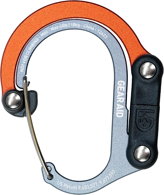 GEAR AID HEROCLIP Carabiner Gear Clip and Hook, by GEARAID