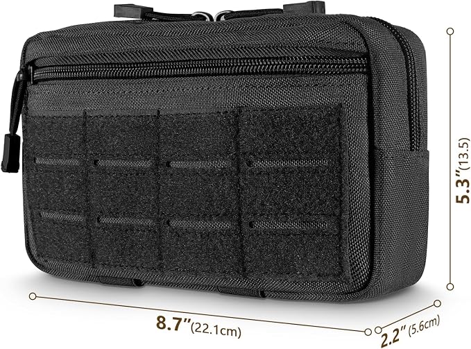 FRTKK Tactical Molle Admin Pouch Utility Laser Cut EDC Tool Pouch Bag - Image 2