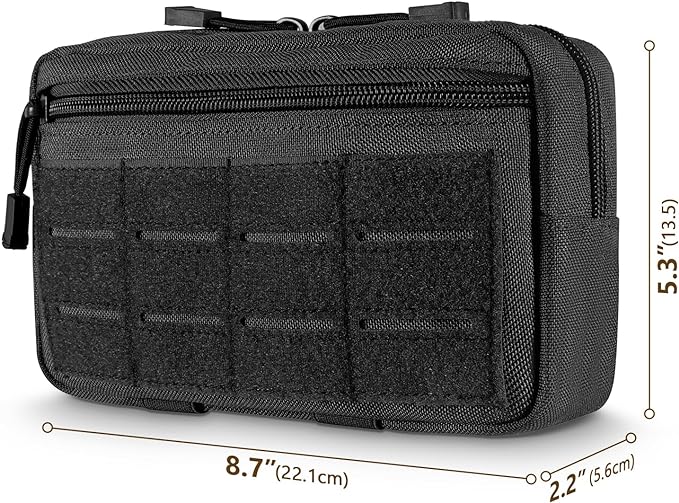 FRTKK Tactical Molle Admin Pouch Utility Laser Cut EDC Tool Pouch Bag - Image 3