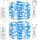 HXWEIYE Rechargeable Fairy Lights Battery Operated, DIY Timer & 8 Modes by LightUpYourHomewHXWEIYE