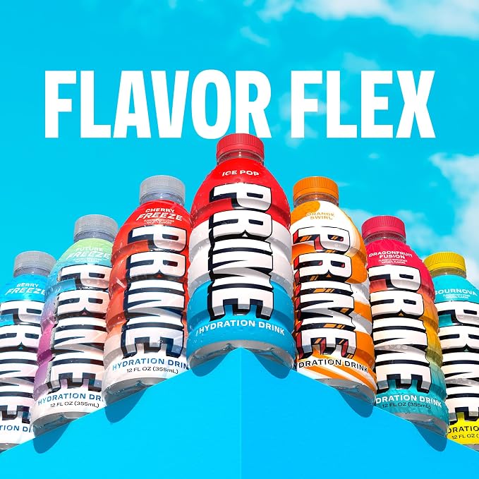 PRIME Hydration Ice Pop & Orange Swirl Sports Drinks - Image 8
