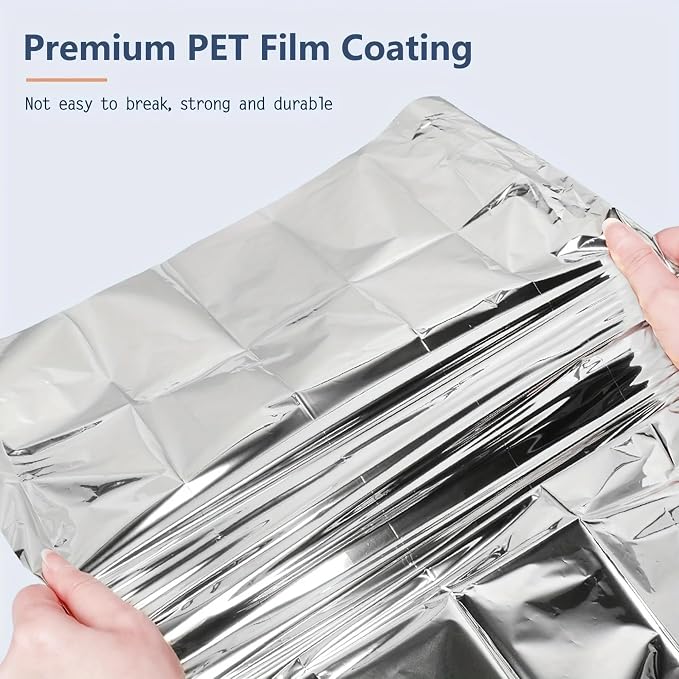 MEETSWEET Emergency Rescue Blanket Outdoor Survival Blanket Waterproof - Image 3