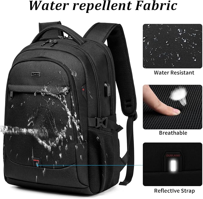 DUSLANG 17 Inch Laptop Backpack - Image 6