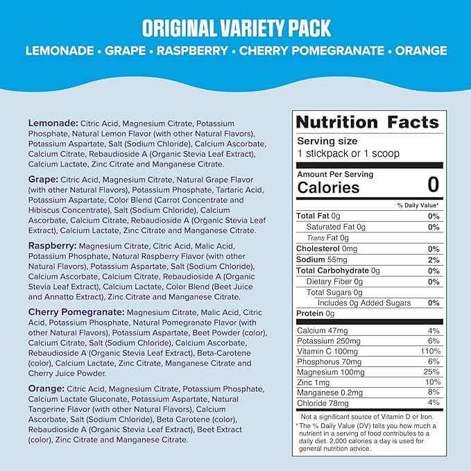 Ultima Replenisher Daily Electrolyte Powder – Original Variety Pack, 20 - Image 3