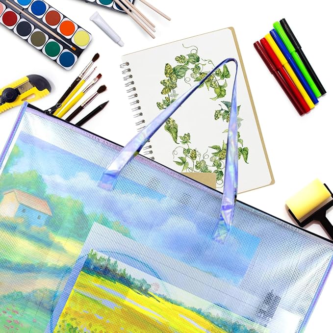 BUSOHA Art Portfolio Bag with Handle and Zipper - Image 6