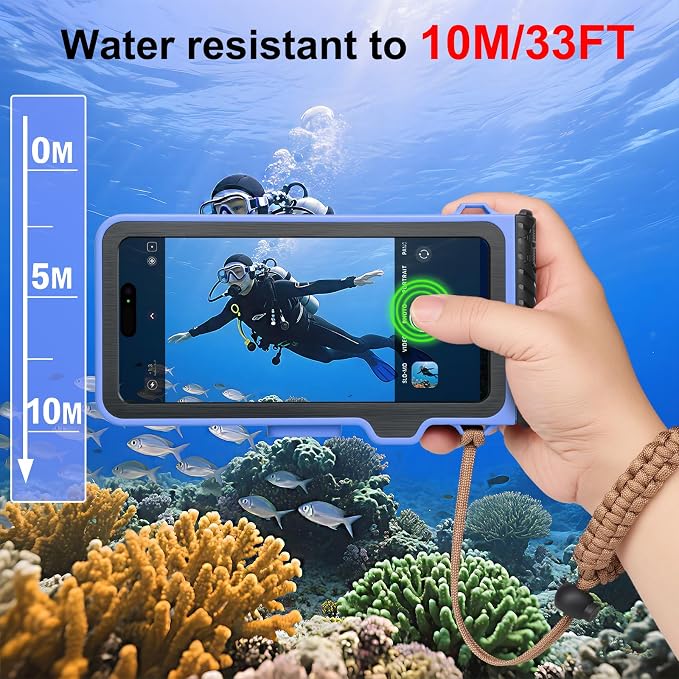 Underwater Phone Case for Snorkeling & Diving, IP68 Waterproof Case for Swimming - Image 2