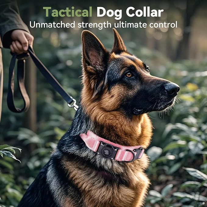 2026 Upgrade Waterproof AirTag Dog Collar, Military Tactical Dog Collar - Image 2