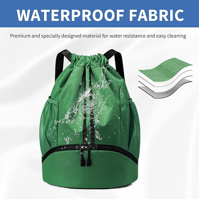 JELUTAR Drawstring Backpack Gym Bag - Image 4