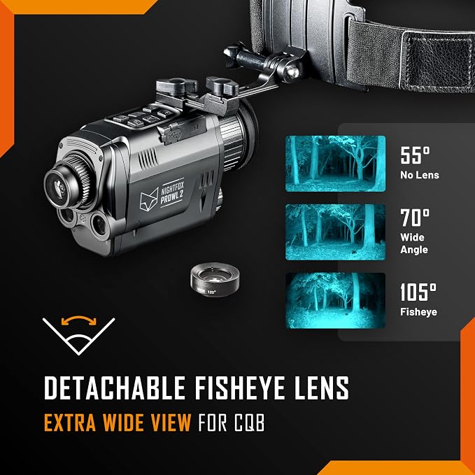 Nightfox Prowl 2 Night Vision Goggles, Infrared Night Vision Monocular - Image 2