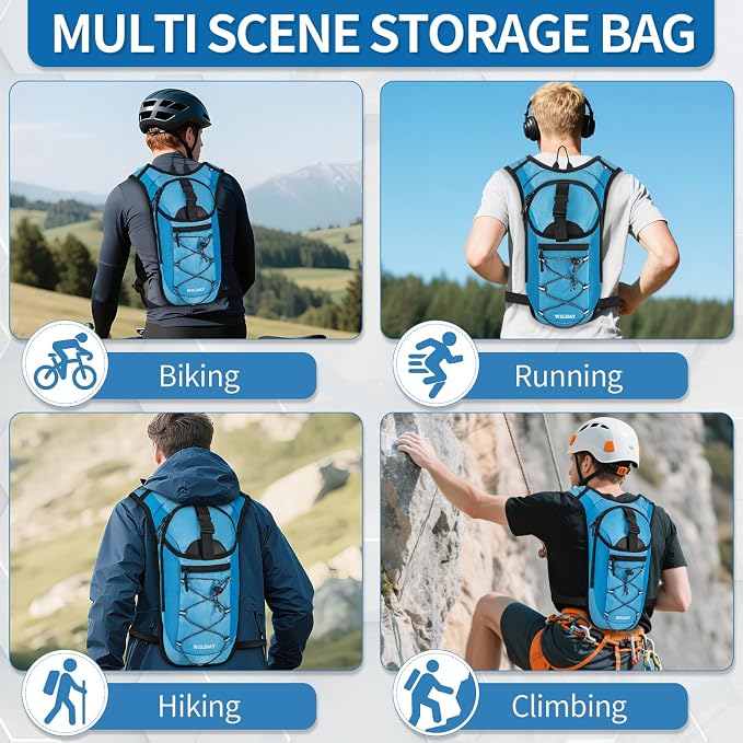 Hydration Backpack with Leak Proof Water Bladder, Lightweight Hydro Water - Image 7