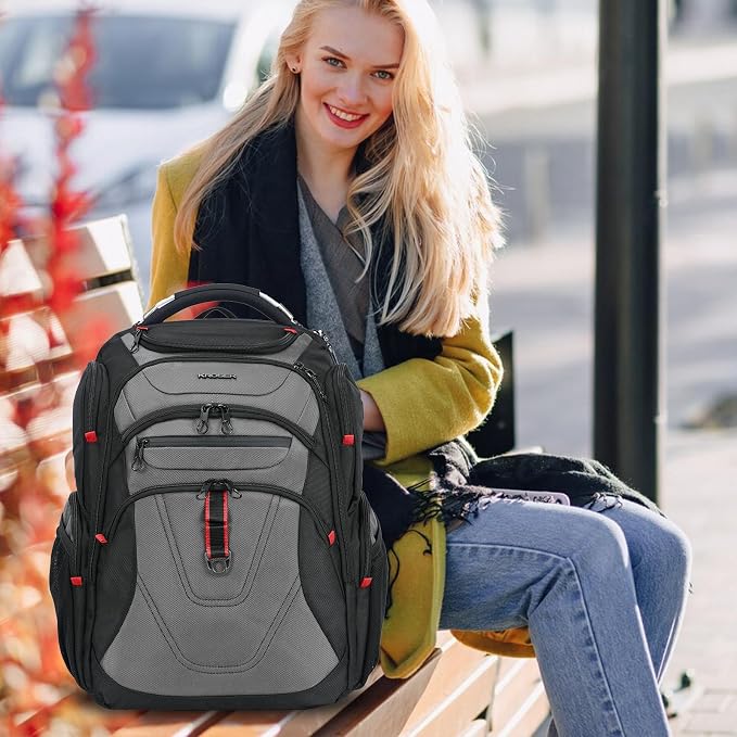 KROSER Friendly Travel Laptop Backpack 17.3 inch XXXL Gaming Backpack - Image 6