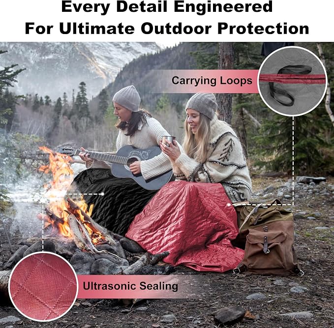 Waterproof Outdoor Blanket 82”X 55” Packable, Stadium Blankets - Image 5