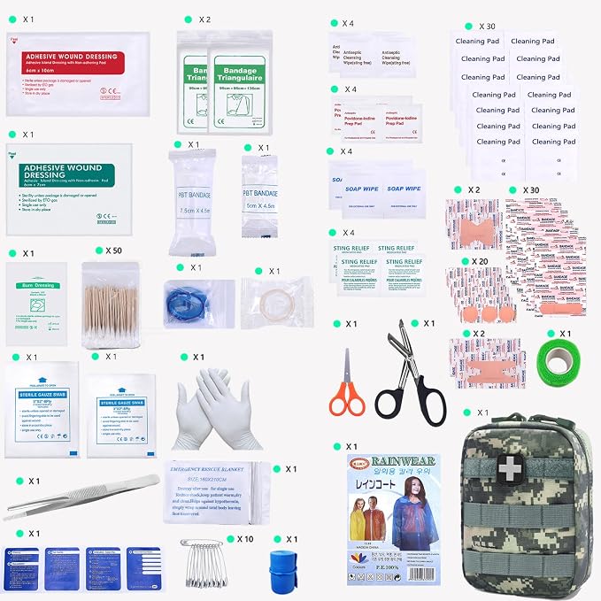 Carlebben EMT MOLLE Ifak Pouch Tactical MOLLE Medical First Aid Kit Utility - Image 2