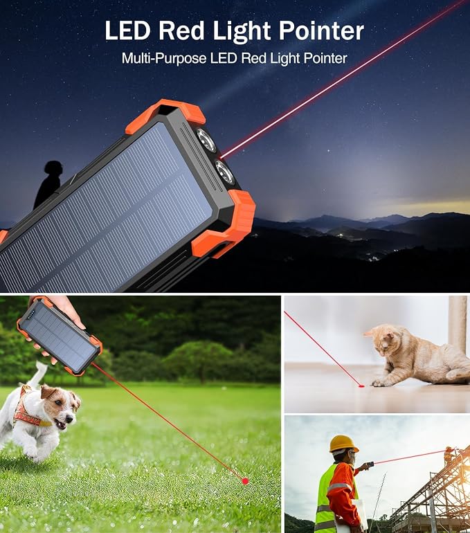 Sudrov Solar Charger Power Bank, 42800mAh Wireless Portable Charger - Image 5