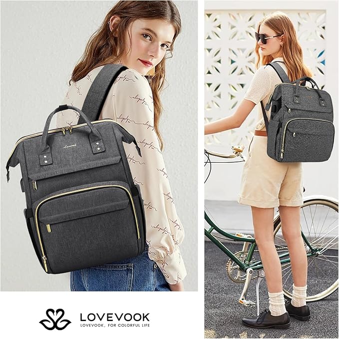LOVEVOOK Laptop Backpack for Women, 17 Inch Professional Womens Travel Backpack - Image 7