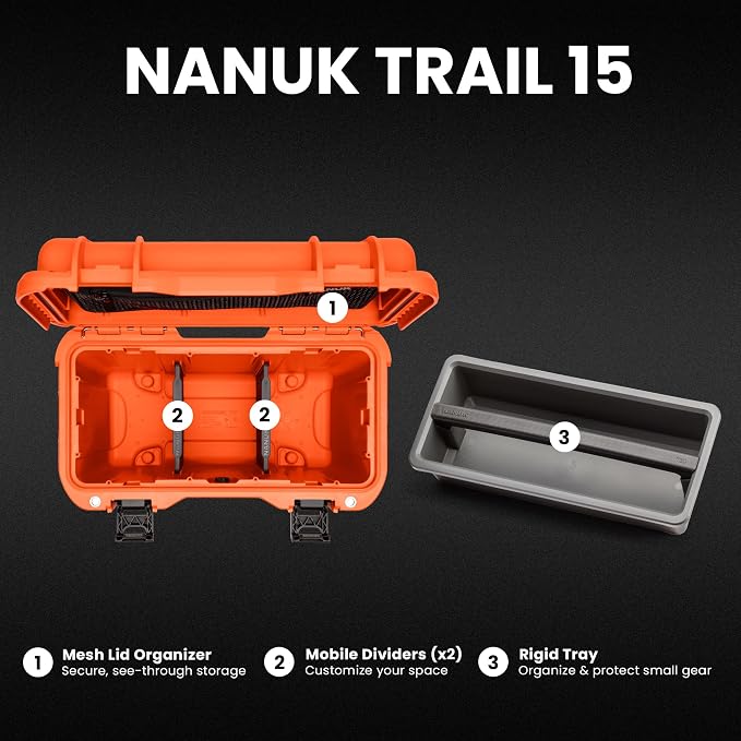 NANUK Trail 15 – 15.9L Waterproof Storage Box – Cargo Case - Image 2