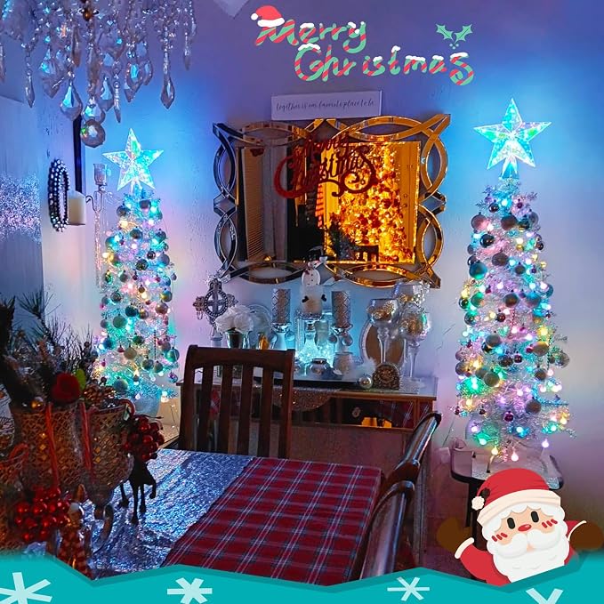 JMEXSUSS 100 LED Easter Lights Battery Operated, 33ft Multicolor Globe String - Image 4