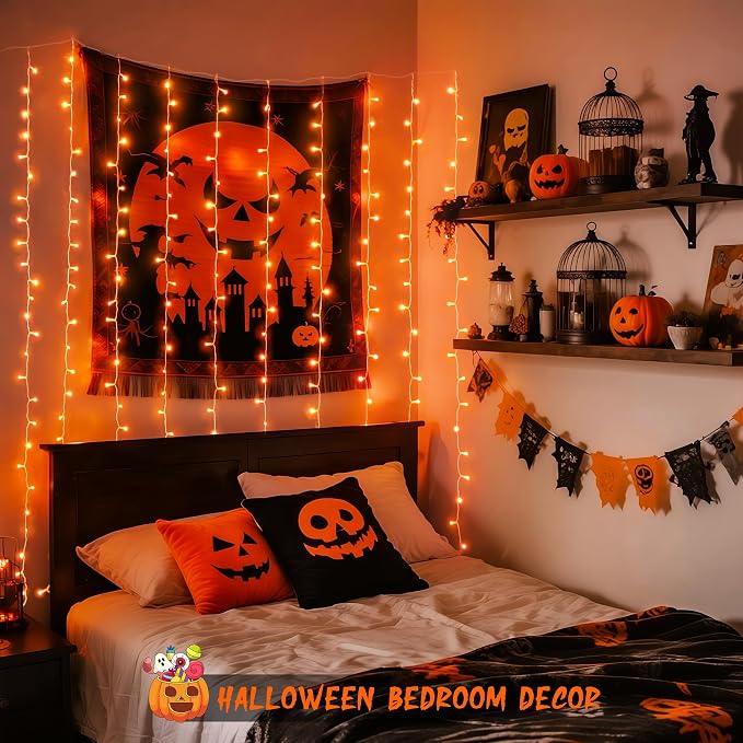 JMEXSUSS 300LED Orange Halloween Lights - Image 2