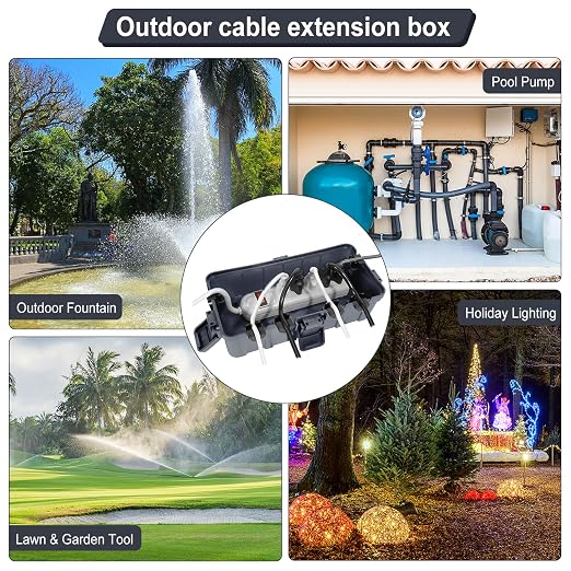 Outdoor Electrical Box Waterproof, OUTDSPLY Medium Outdoor Electrical Box w/ 6 - Image 7