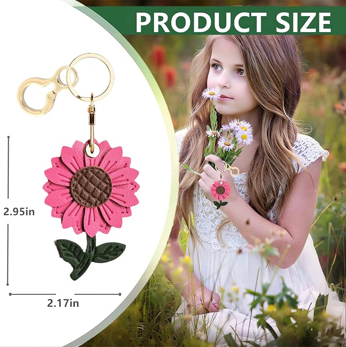 Leather Keychain Holder Case Compatible - Image 2