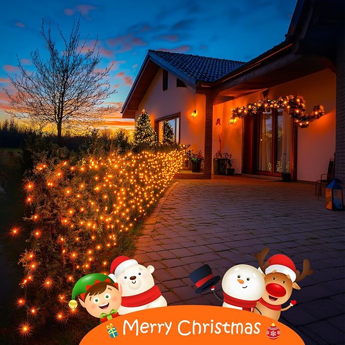 JMEXSUSS 150 LED Orange Halloween Lights Indoor Outdoor, Connectable Christmas - Image 6