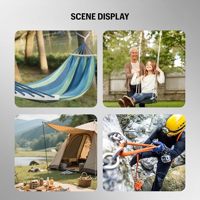 Heavy Duty Spring Snap Hook Carabiners Bulk, 500LB Capacity - Image 7