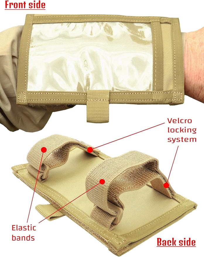 Underalert Tactical Wristband Dope Card Holder Sniper Data Book Quarterback - Image 3