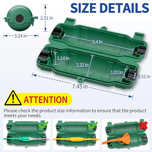 3 Pack Outdoor Extension Cord Safety Cover - Image 2
