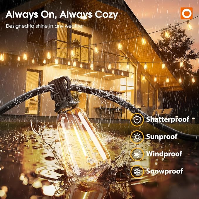 addlon 200FT Outdoor String Lights - Image 3